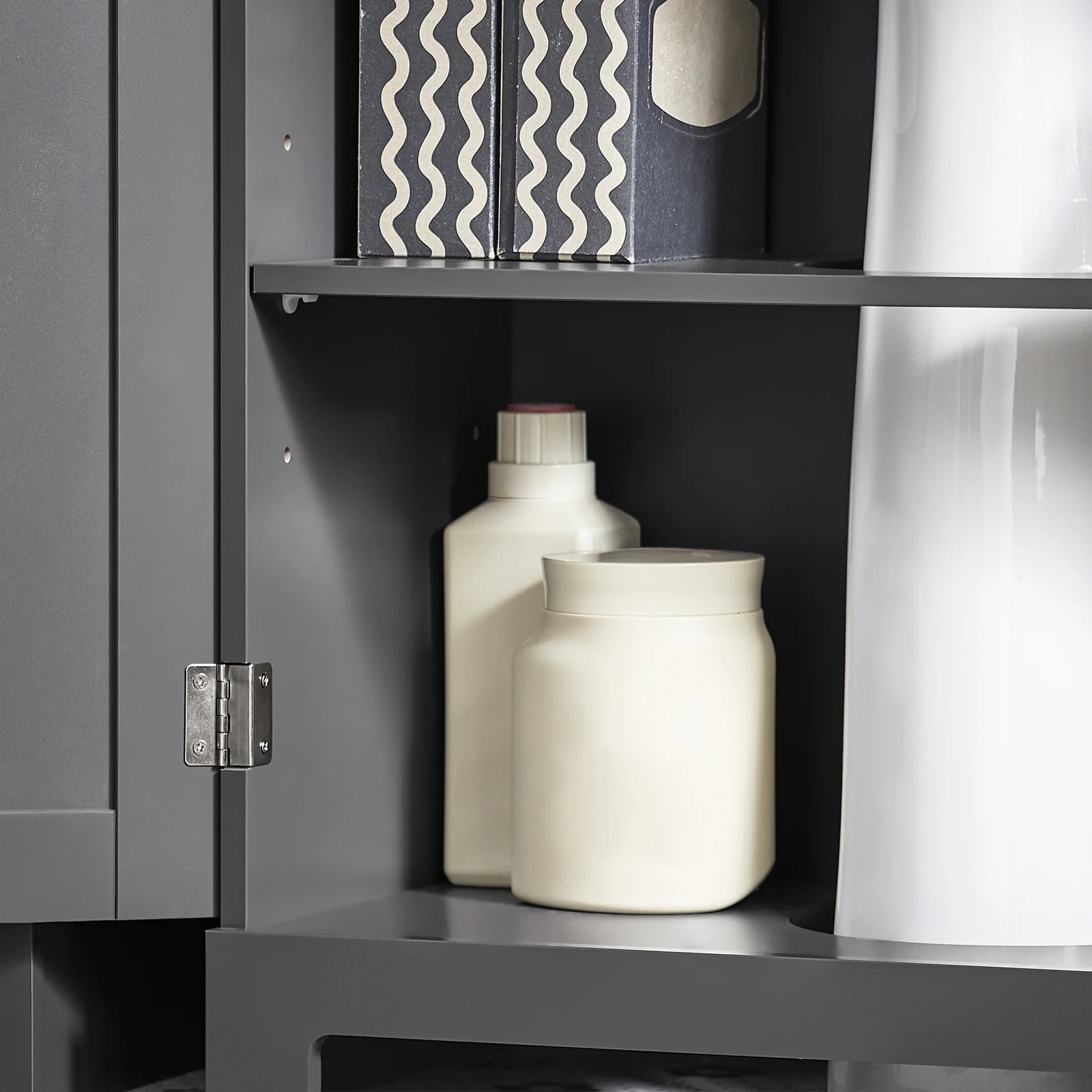 SoBuy BZR18-II-DG Wastafelonderkast, badkamerkast, wastafel, onderkast, badkamermeubel - Image 8