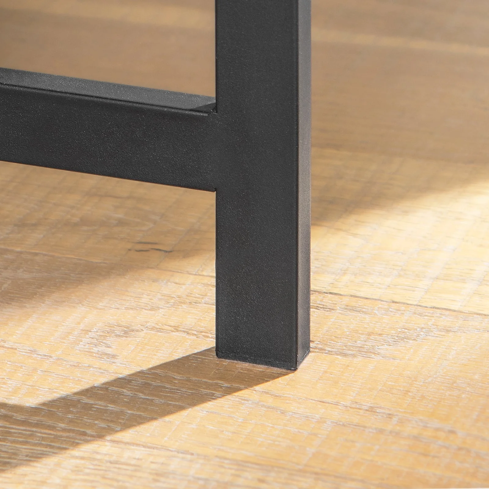 SoBuy FWT43-N Compact Bureau met Lade en Haken – Multifunctioneel Computerbureau met Opbergrekken, Natuurlijke Houtkleur 60x40x77cm - Image 9