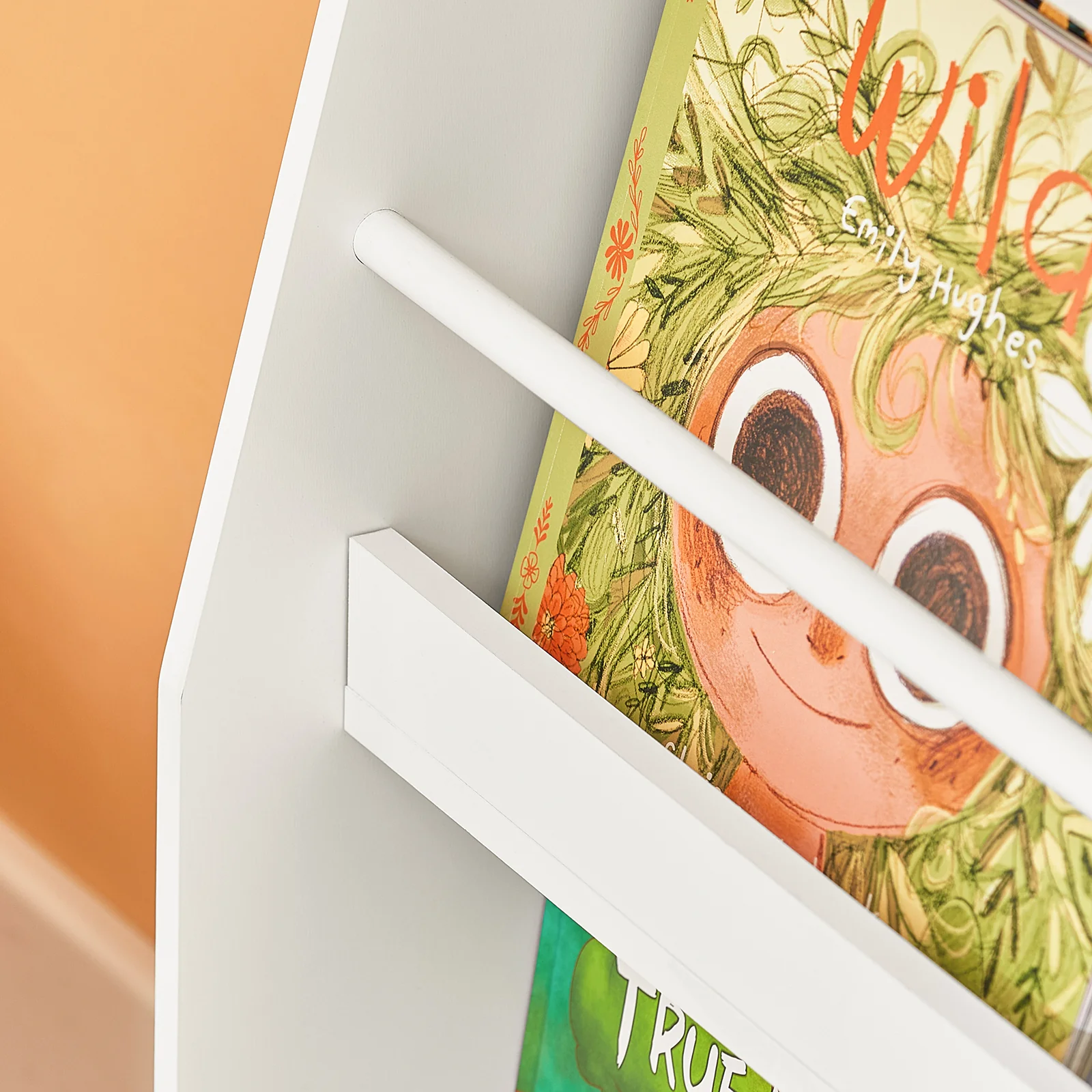 SoBuy KMB45-W Kinderplank, Boekenplank Opbergplank met 4 Planken voor Boeken en Decoratie - Image 9