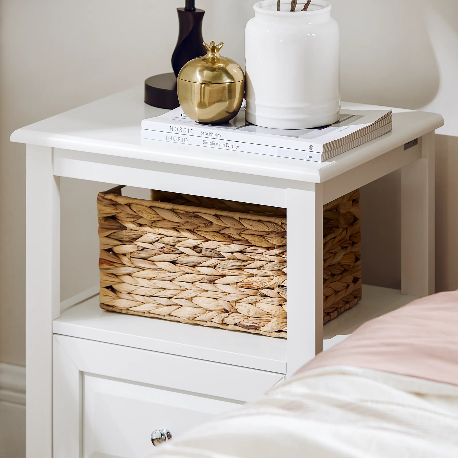 SoBuy FBT131-W Bijzettafel Nachtkastje, Sofa Bijzettafel, Bedtafel voor Woonkamer, Slaapkamer, Kantoor - Image 7