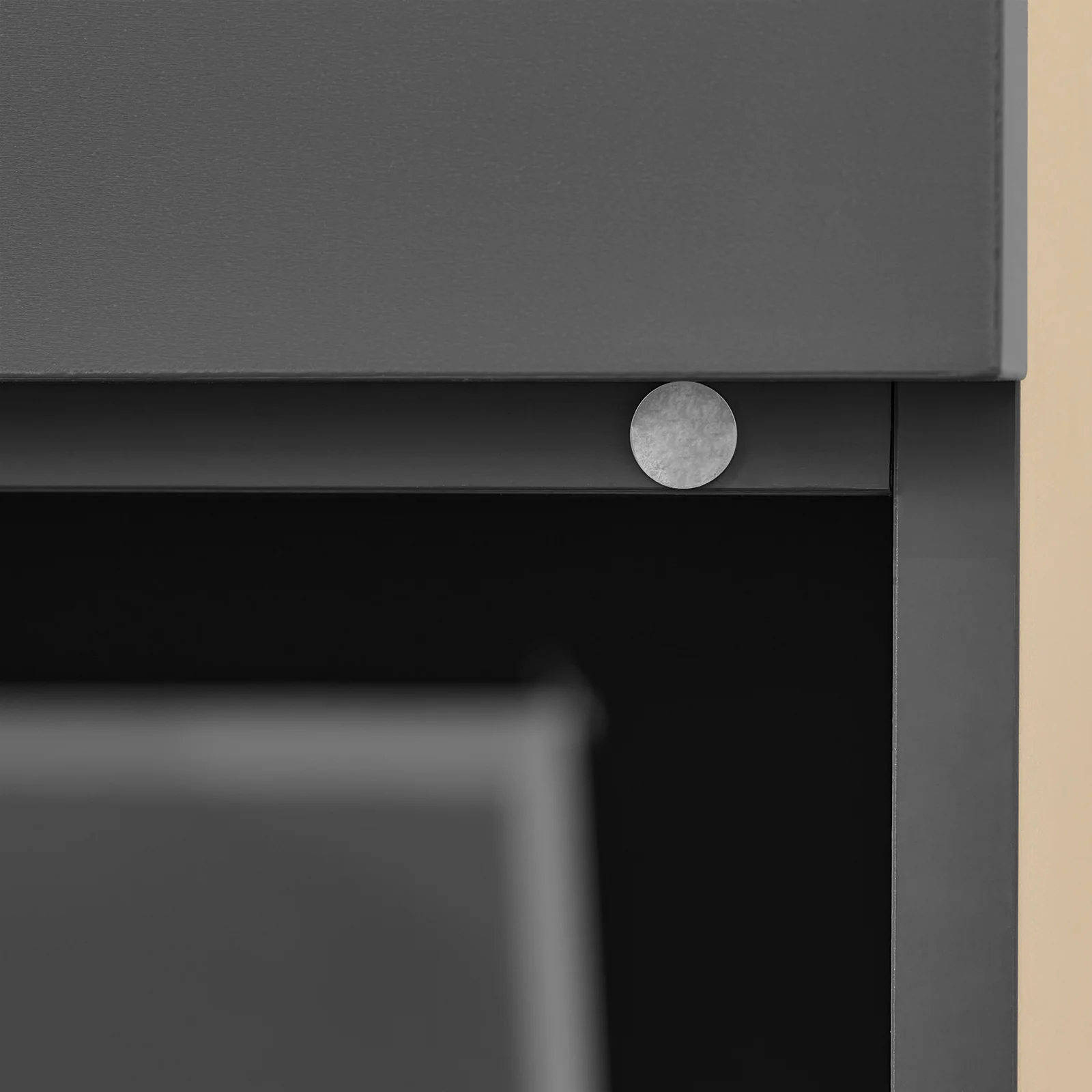 SoBuy BZR33-II-DG Badkamerkastmet Wasmanden - Opbergkast, Lage Kast met 2 Lades en 2 Verwijderbare Mandjes, Badkameropbergkast, Wasgoedkistin Hout, Grijs, 78x38x90 cm - Image 9