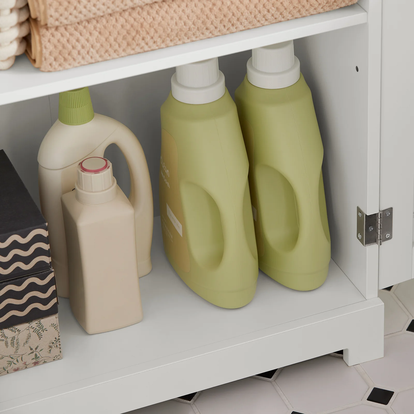 SoBuy BZR44-W badkamer ,hoge kast ,badkamerkast opbergkast badkamerkast ,boekenkast, keukenkast - Image 13