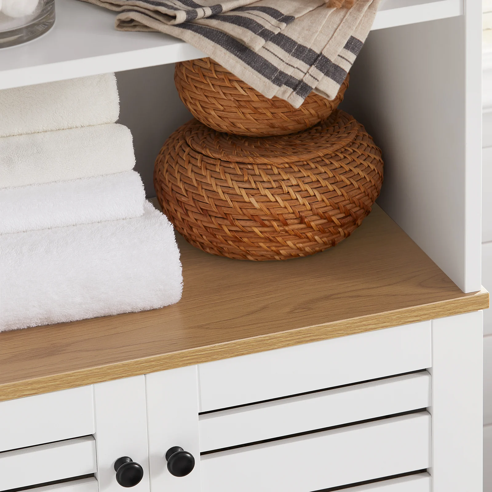 SoBuy BZR44-W badkamer ,hoge kast ,badkamerkast opbergkast badkamerkast ,boekenkast, keukenkast - Image 8