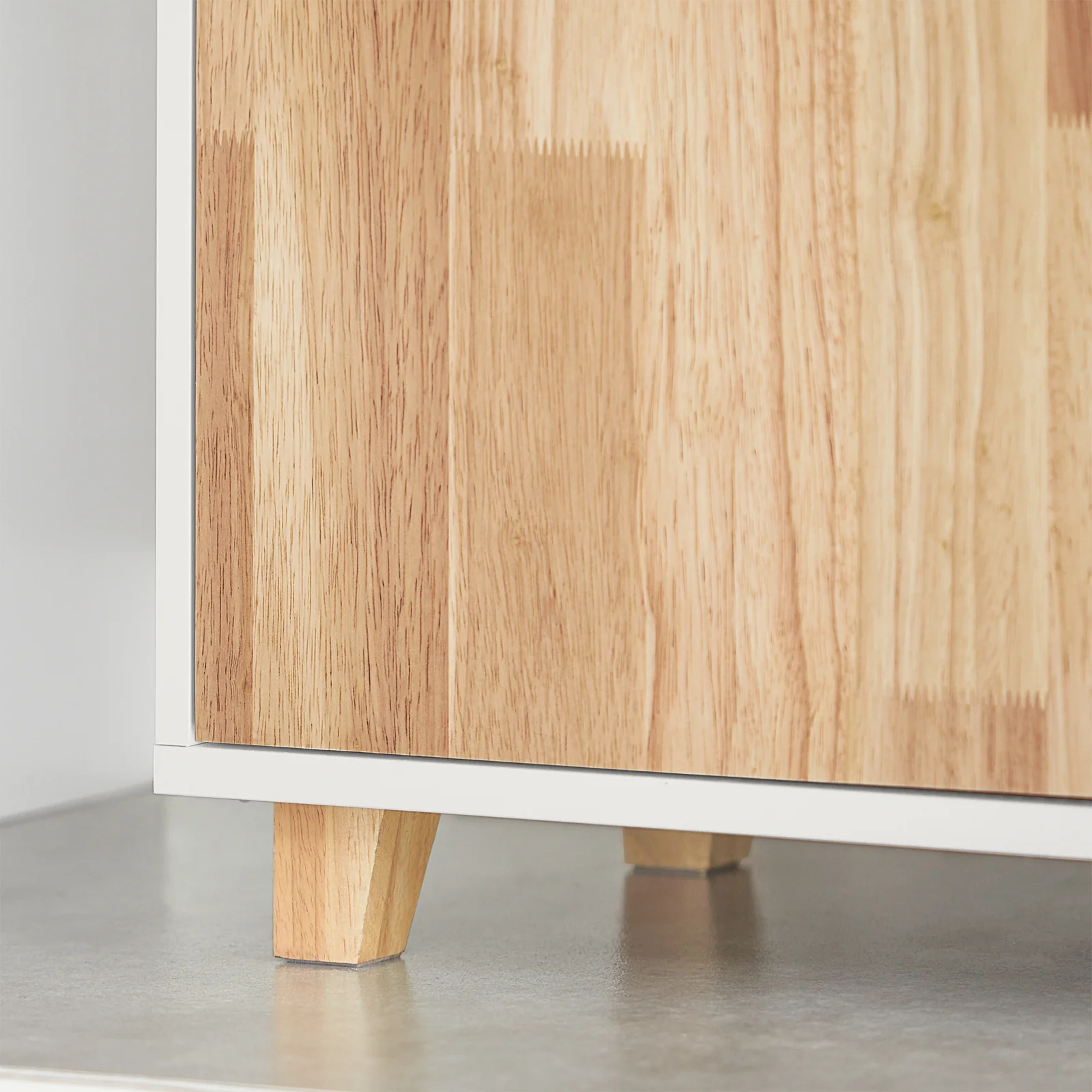 SoBuy BZR75-W Wastafel Onderkast - Wastafelmeubel - Badkamerkast - Badkamer Onderkast Wastafelkast met Deur en 2 Zijvakken - Image 9