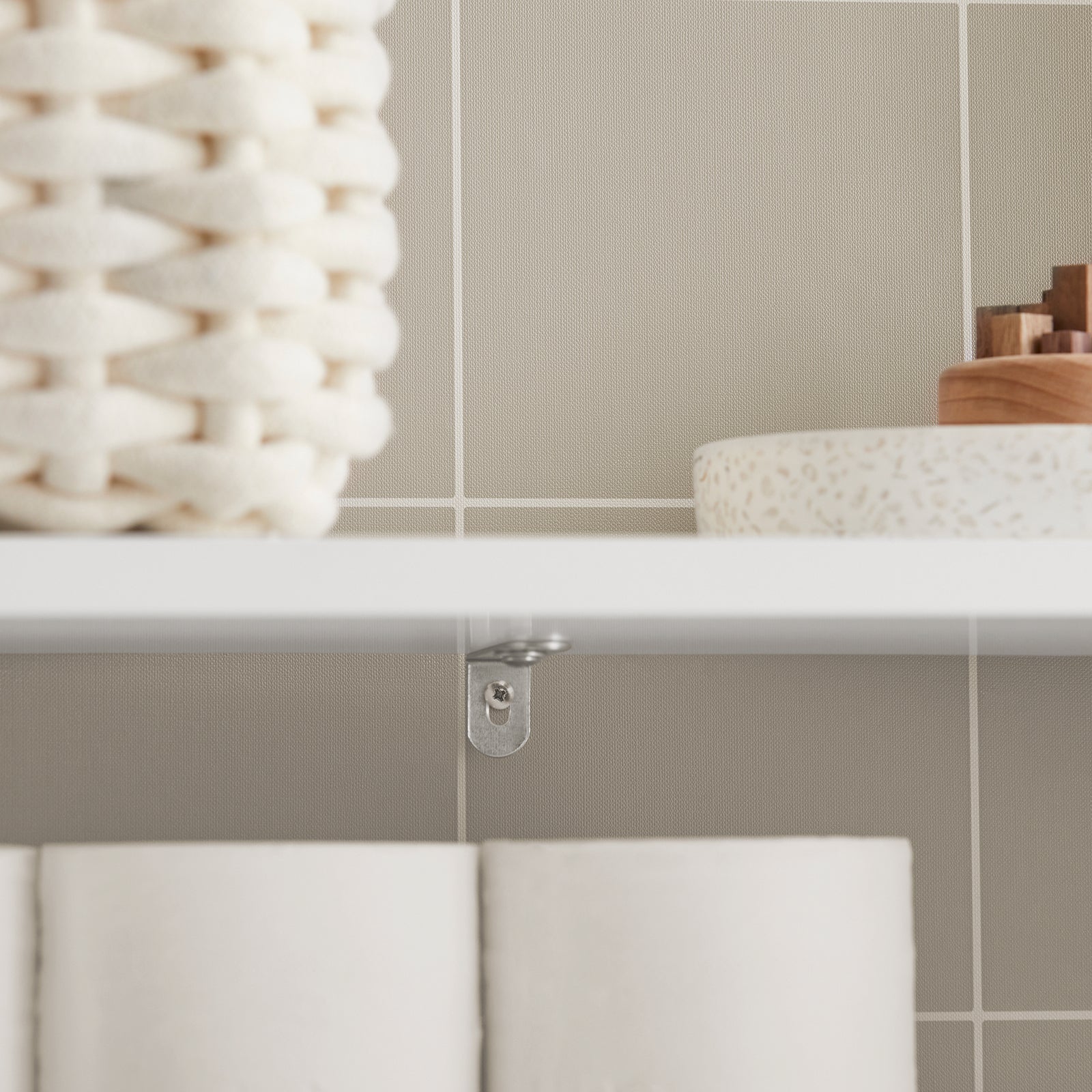 SoBuy BZR83-W Lage kast, Badkamer Kast, Toiletrolhouder, Toiletkast, Smalle Opbergkast, Staande Badkamerkast - Image 9