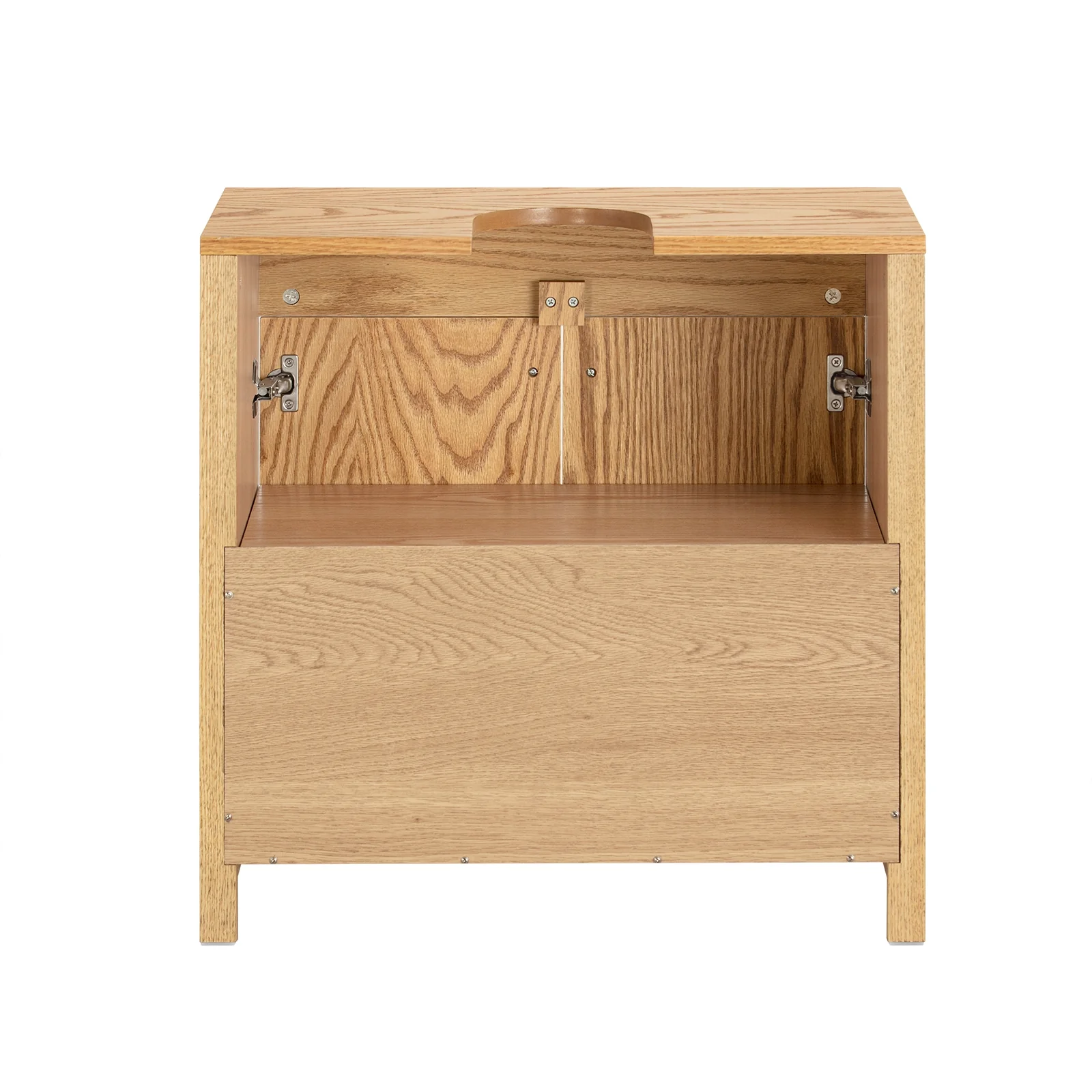 SoBuy BZR98-N Wastafel Onderkast - Wastafelmeubel - Wastafelkast - Badkamerkast met 2 Planken en 2 Deuren - Image 9