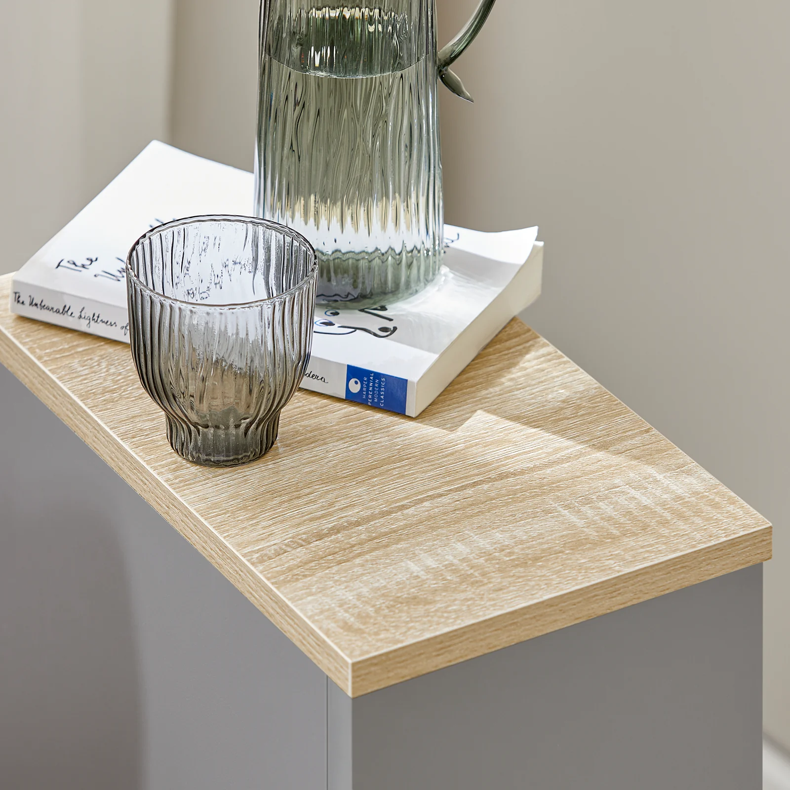 SoBuy FBT111-HG Nachtkastje Bijzettafel Sofa Bijzettafel Salontafel met Lade voor Woonkamer, Slaapkamer of Kantoor - Image 10