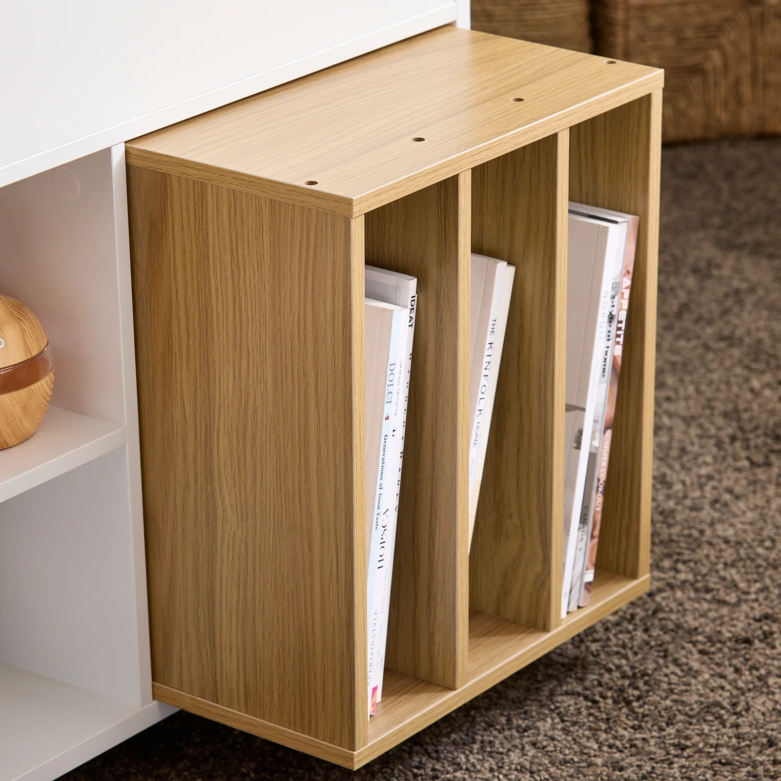 SoBuy FBT134-W Dossierkast archiefwagen printtafel printerstandaard rolcontainer met 4 wielen opbergkast kast voor kantoor wit - Image 9