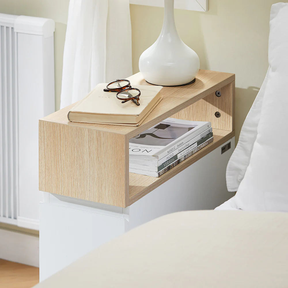 SoBuy FBT155-WN Bijzettafel op wielen Nachtkastje Nachtkastje Bijzettafel - Image 10