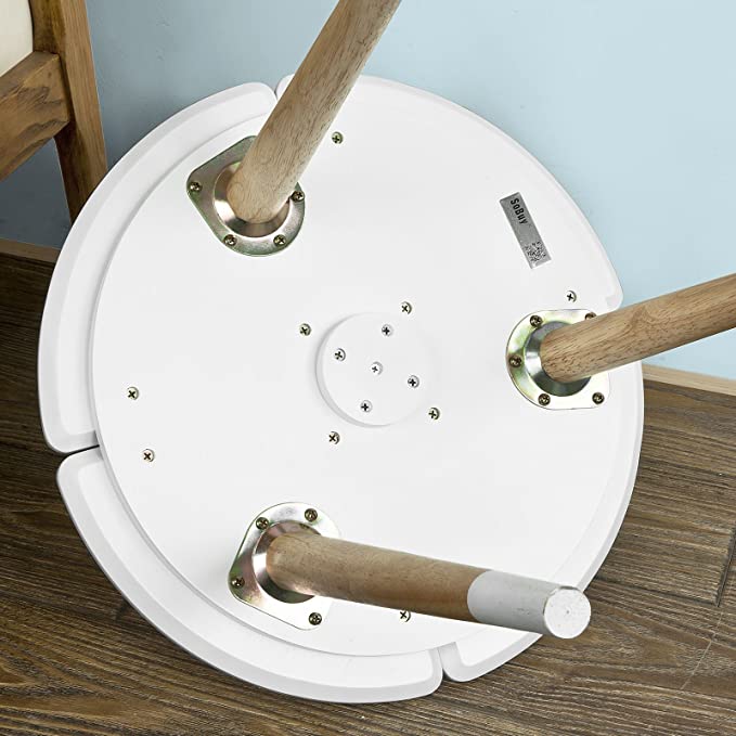 SoBuy FBT38-WN Bijzettafel met Bekerhouder Salontafel Bijzettafeltje met Uniek Ontwerp - Image 6