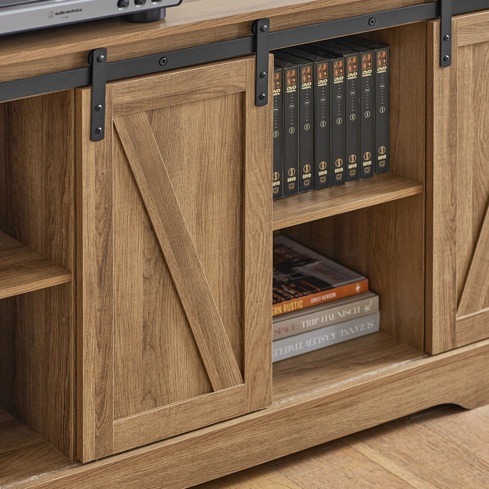 SoBuy FSB60-BR Onderkast Opbergkast Ladekast met schuifdeur Schoenenkast Schoenenkast - Image 16