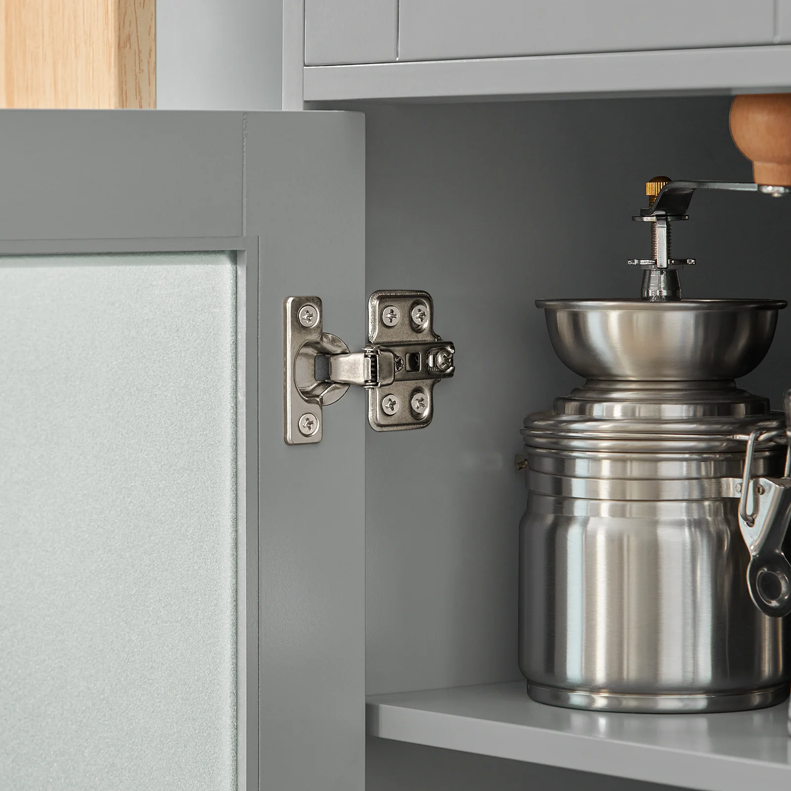 SoBuy FSB78-HG Magnetronkast | Magnetronrek | Ovenkast | Dressoir | Keukenrek Keukenkast met 1 Lade, 1 Compartiment, 3 Deuren - Image 12