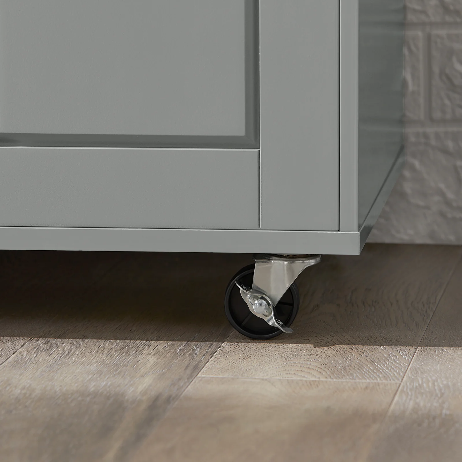 SoBuy FSB78-HG Magnetronkast | Magnetronrek | Ovenkast | Dressoir | Keukenrek Keukenkast met 1 Lade, 1 Compartiment, 3 Deuren - Image 19