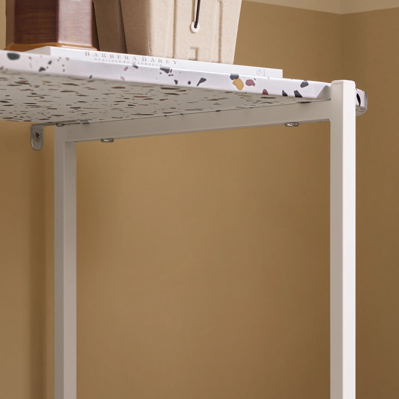 SoBuy FSB89-W Console Tafel, Entreetafel, Bijzettafel, Wandtafel, Haltafel, Opbergplank met 4 Planken - Image 8