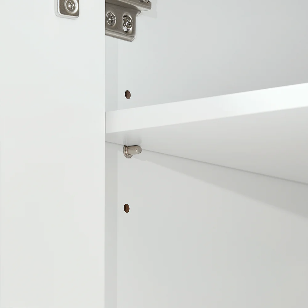 SoBuy FSB97-WN Multifunctionele Opbergkast – Buffetkast met Laden, Verstelbare Planken en Dubbele Deuren – Perfect voor de Hal, Woonkamer of Keuken – Modern Design, Belastbaarheid tot 80kg, 60x34x85cm - Image 10