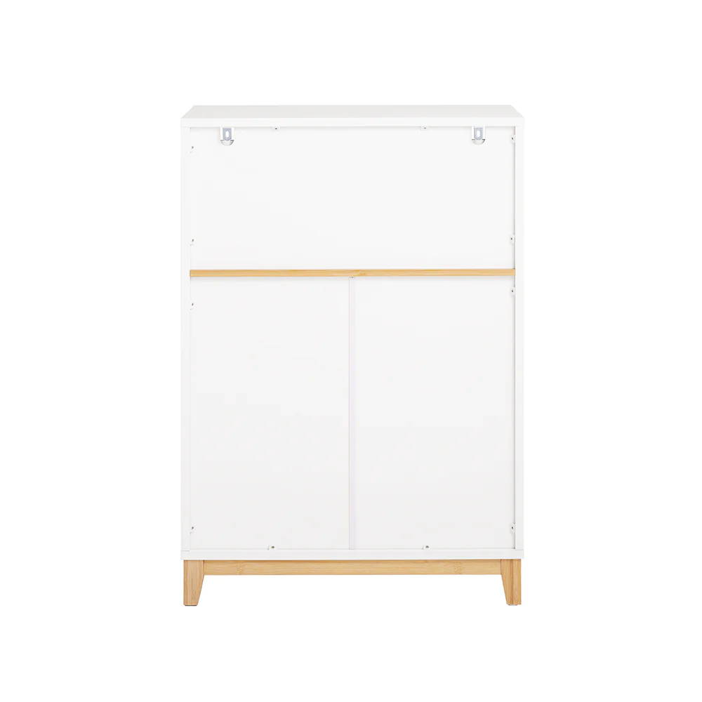 SoBuy FSB97-WN Multifunctionele Opbergkast – Buffetkast met Laden, Verstelbare Planken en Dubbele Deuren – Perfect voor de Hal, Woonkamer of Keuken – Modern Design, Belastbaarheid tot 80kg, 60x34x85cm - Image 13