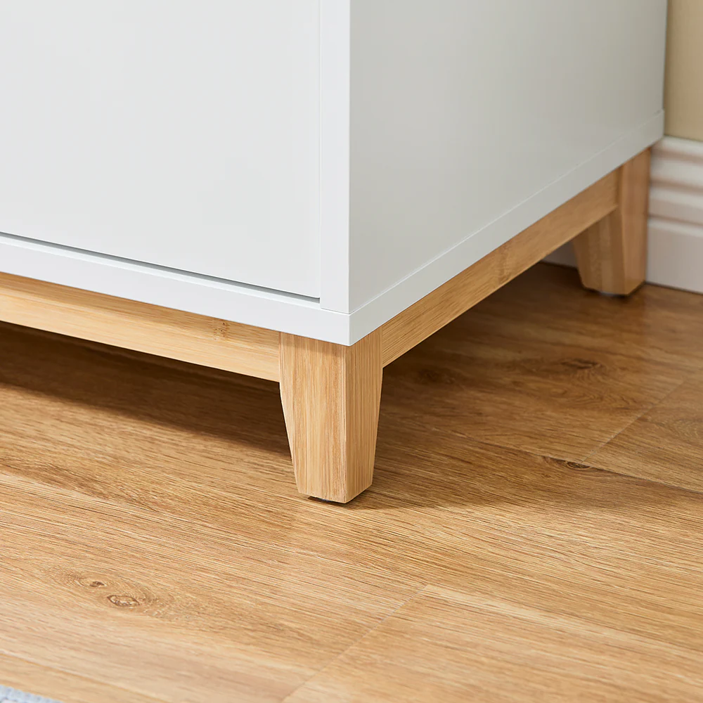 SoBuy FSB97-WN Multifunctionele Opbergkast – Buffetkast met Laden, Verstelbare Planken en Dubbele Deuren – Perfect voor de Hal, Woonkamer of Keuken – Modern Design, Belastbaarheid tot 80kg, 60x34x85cm - Image 7