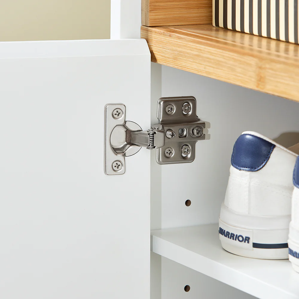 SoBuy FSB97-WN Multifunctionele Opbergkast – Buffetkast met Laden, Verstelbare Planken en Dubbele Deuren – Perfect voor de Hal, Woonkamer of Keuken – Modern Design, Belastbaarheid tot 80kg, 60x34x85cm - Image 9