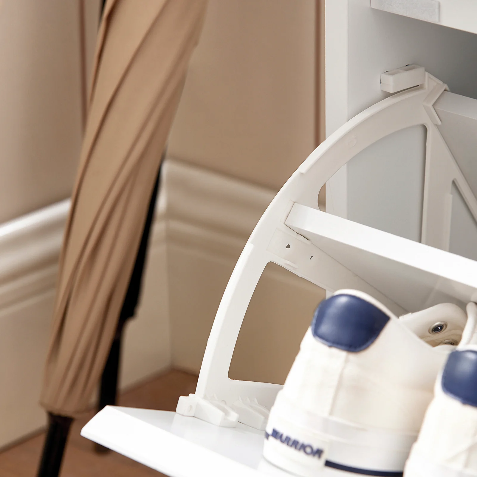 SoBuy FSR119-W Shoe Rekken Schoenbank met zitkussen Borstbank Zitbank met opbergruimte Garderobebank halenbank Schoenkist Zitcommode - Image 10