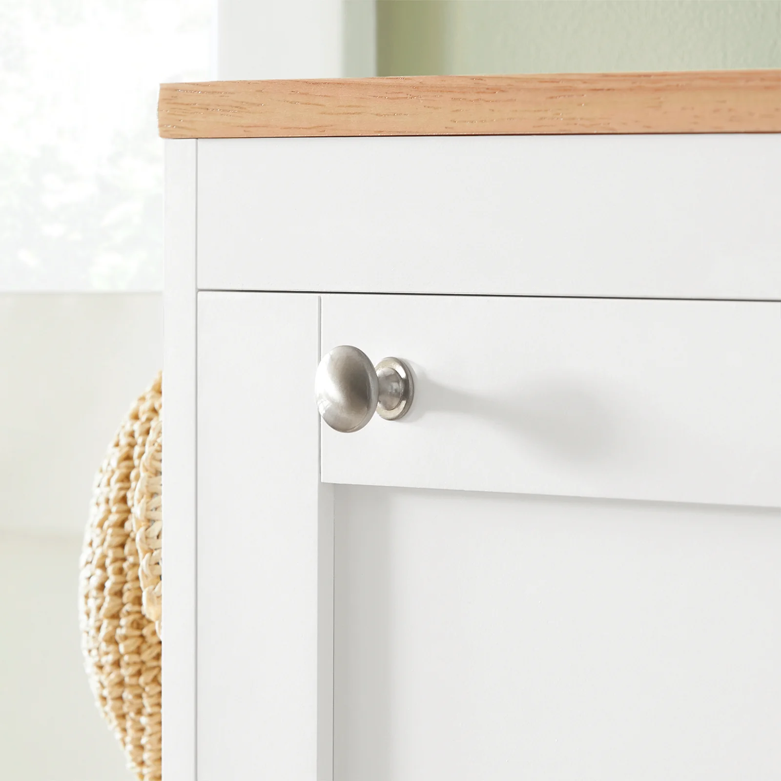 SoBuy FSR144-WN Schoenenkast met 3 Kleppen Schoenenrek Gangkast, Opbergkast voor Schoenen, Schoenenkist Schoenenrek - Image 10