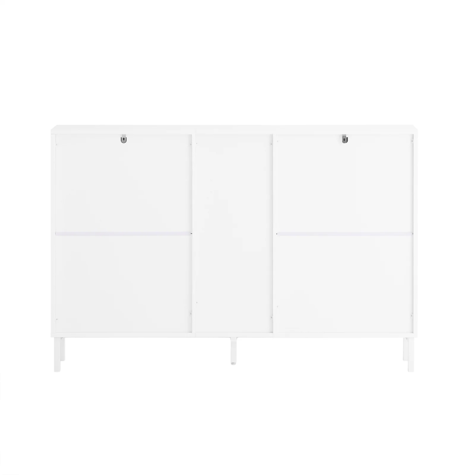 SoBuy FSR183-WN Schoenenkast, schoenenopslag, entreekast, schoenenkast, opbergkast, commode met 4 kleppen en 3 open vakken, opbergdoos - Image 5