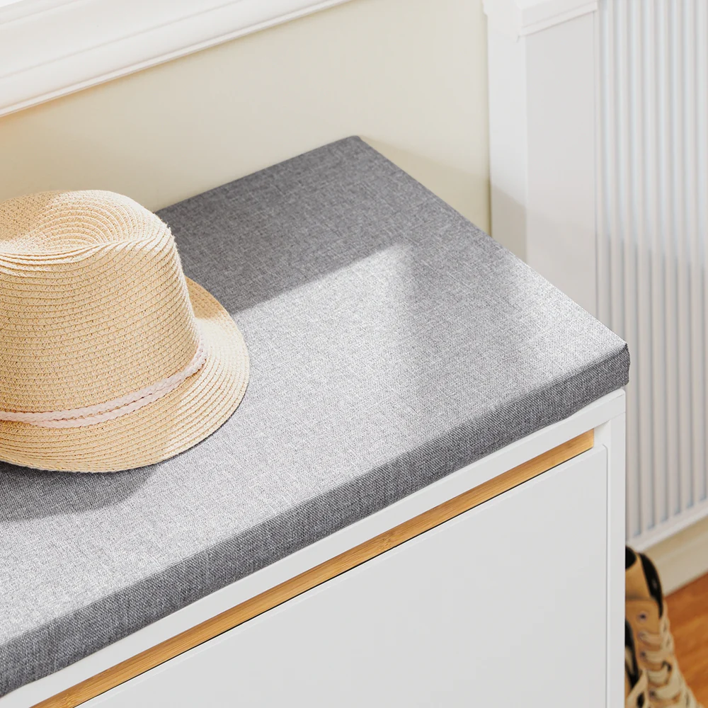 SoBuy FSR191-WN Schoenenbank met 1 klep en 1 kussen - Image 6