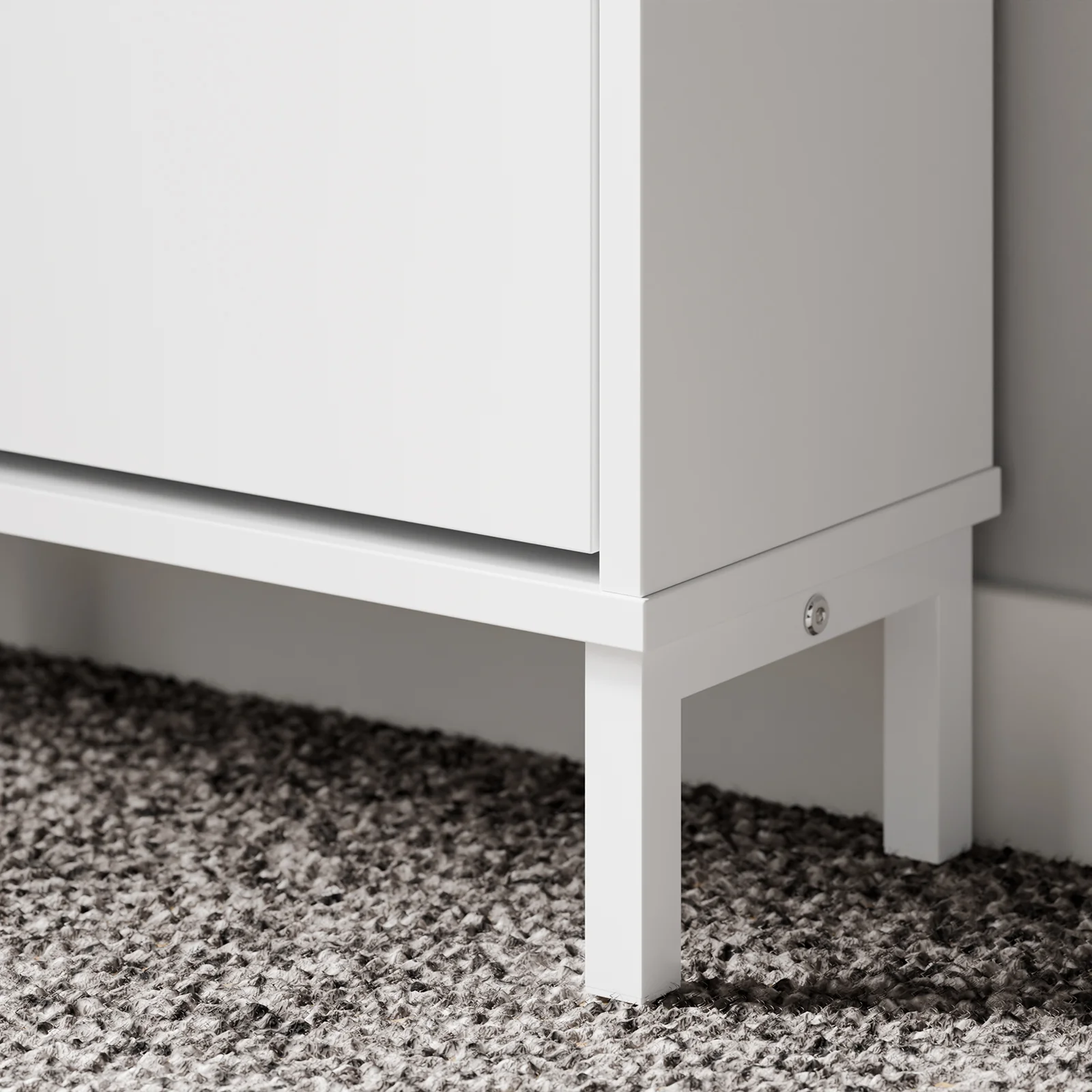 SoBuy FSR209-WN Smalle Schoenenkast voor Hal – Witte Schoenenkast met 3 Kleppen – Ruimte voor 9 Paar – Ideaal voor Kleine Ruimtes – MDF & Bamboe, 90×19×129,5 cm - Image 7