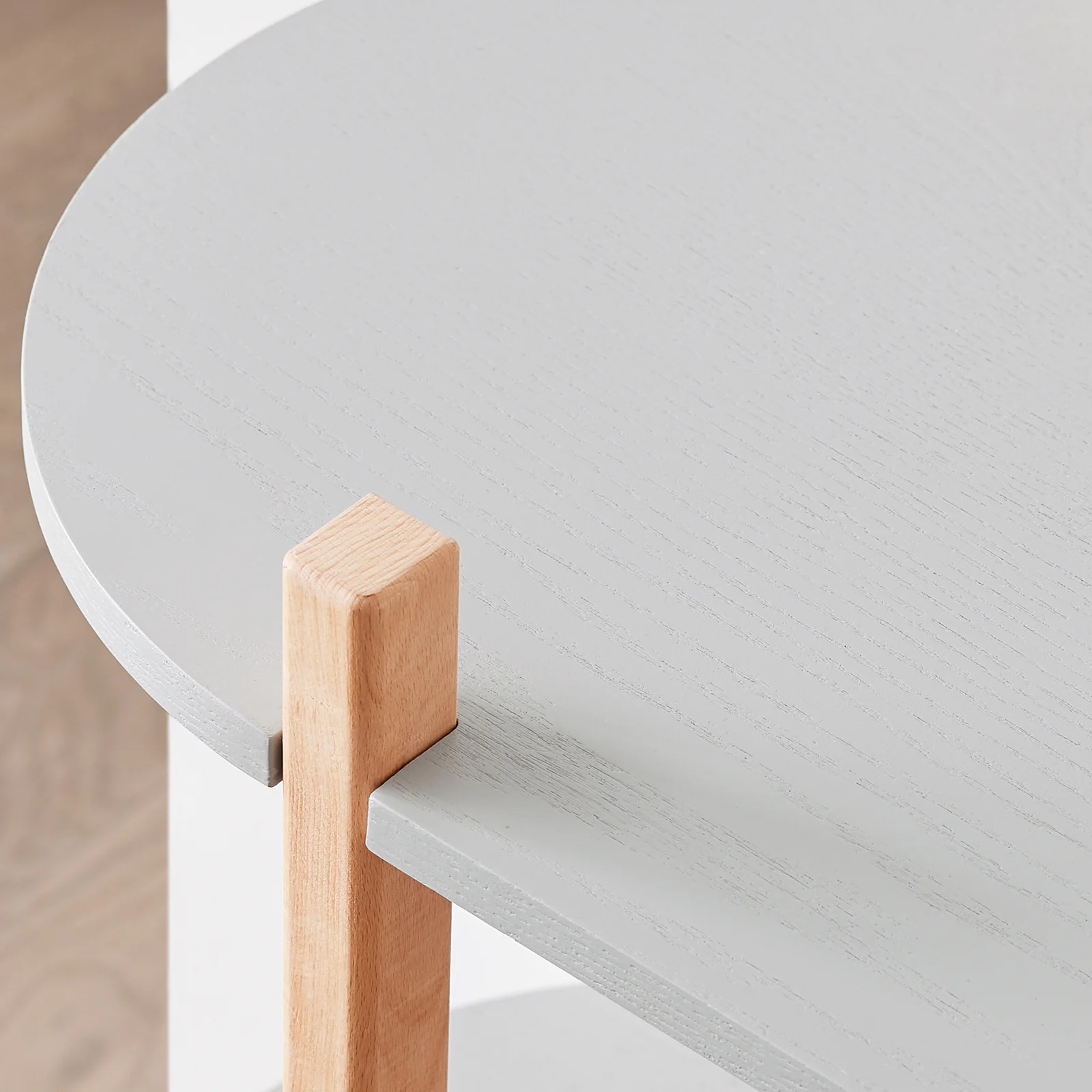 SoBuy HSTR01-H-HG Opbergplank met 3 Niveaus, Houten Plank op Poten met 3 Etages, Boekenkast, Entree Tafel, Console Tafel - Image 11