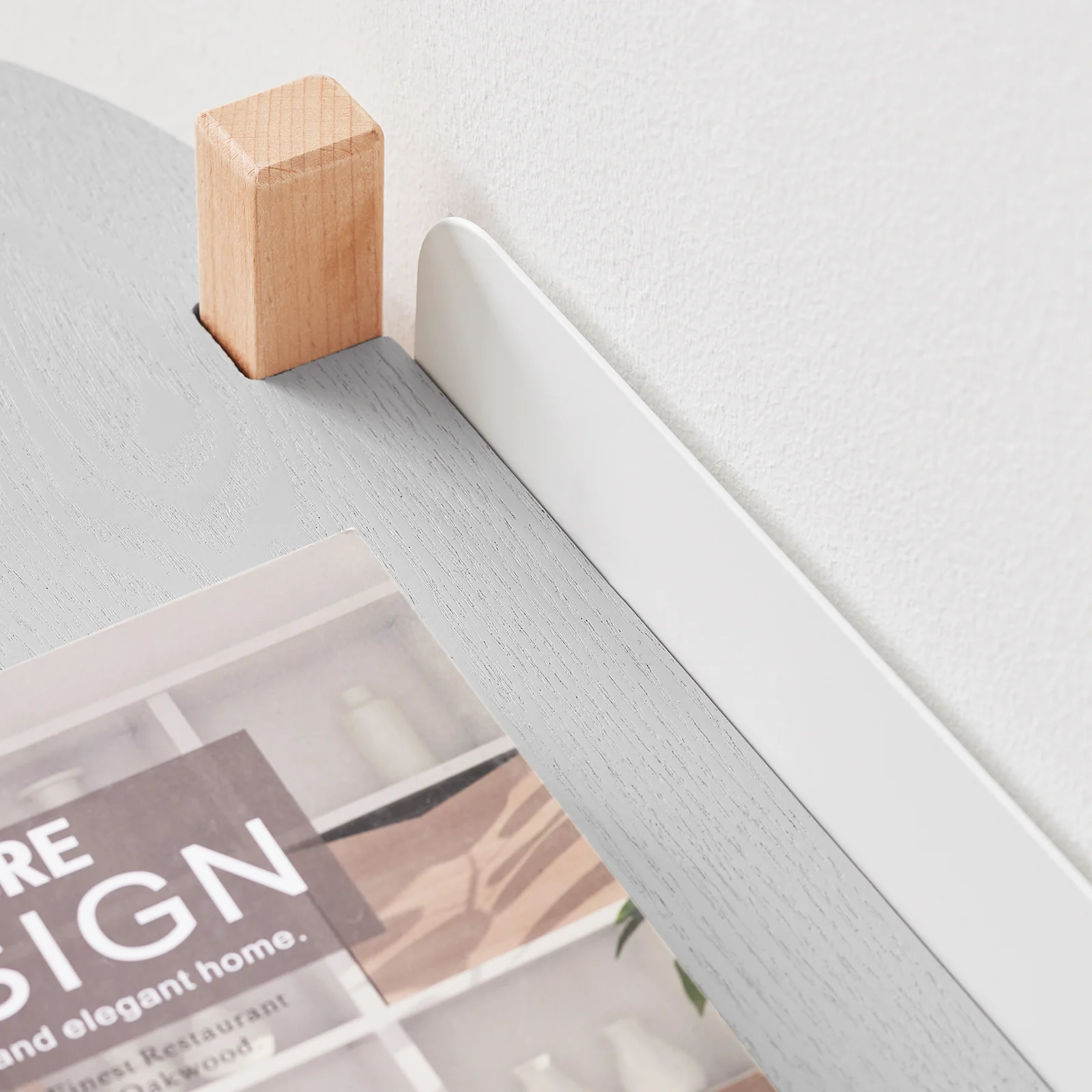 SoBuy HSTR01-HG Opbergplank, Boekenkast met 2 Niveaus, Houten Bijzettafel met 2 Etages, Plank op Poten, Console Tafel, Lage Bijzettafel - Image 9