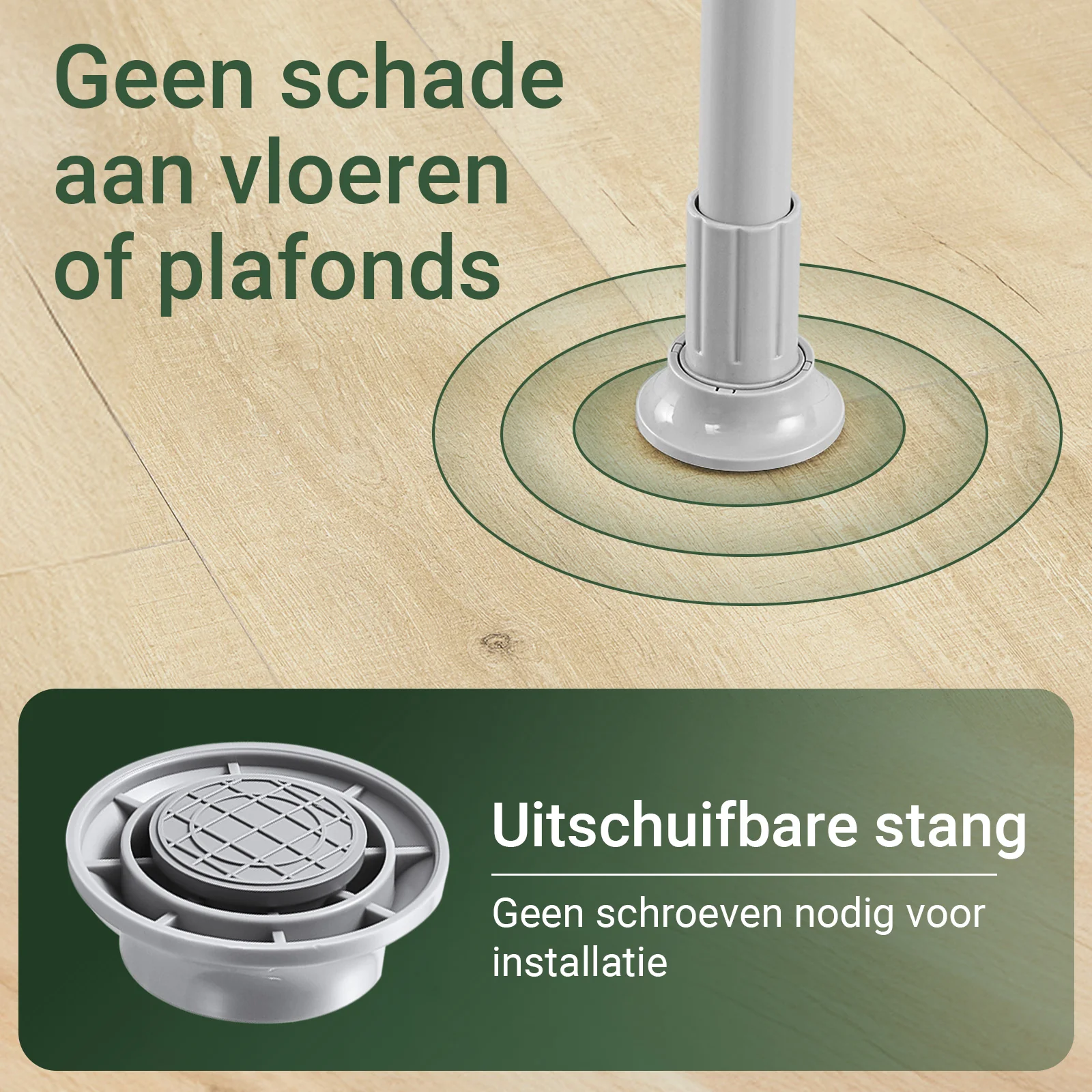 SoBuy KLS04-II-HG Telescopisch Kledingrek, Stevig Kledinghangerrek, Verstelbare Open Garderobekast met Kledingstangen en Planken voor Slaapkamer, Inloopkast, Grijs - Image 6