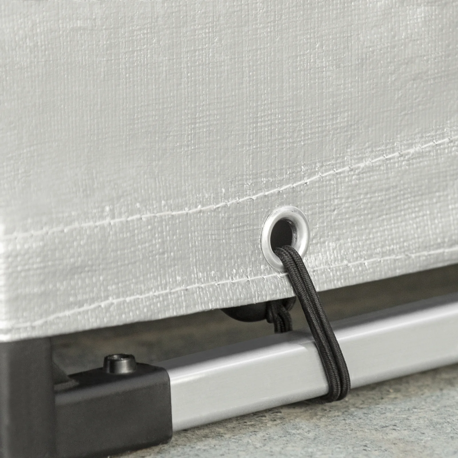 SoBuy KLS11-L Tuinhuis, Waterdichte Tuinopslag, Motor Schuur, Fiets en Gereedschap Garage, Opslagruimte en Bescherming, Zilver, 159x165x219 cm - Image 12