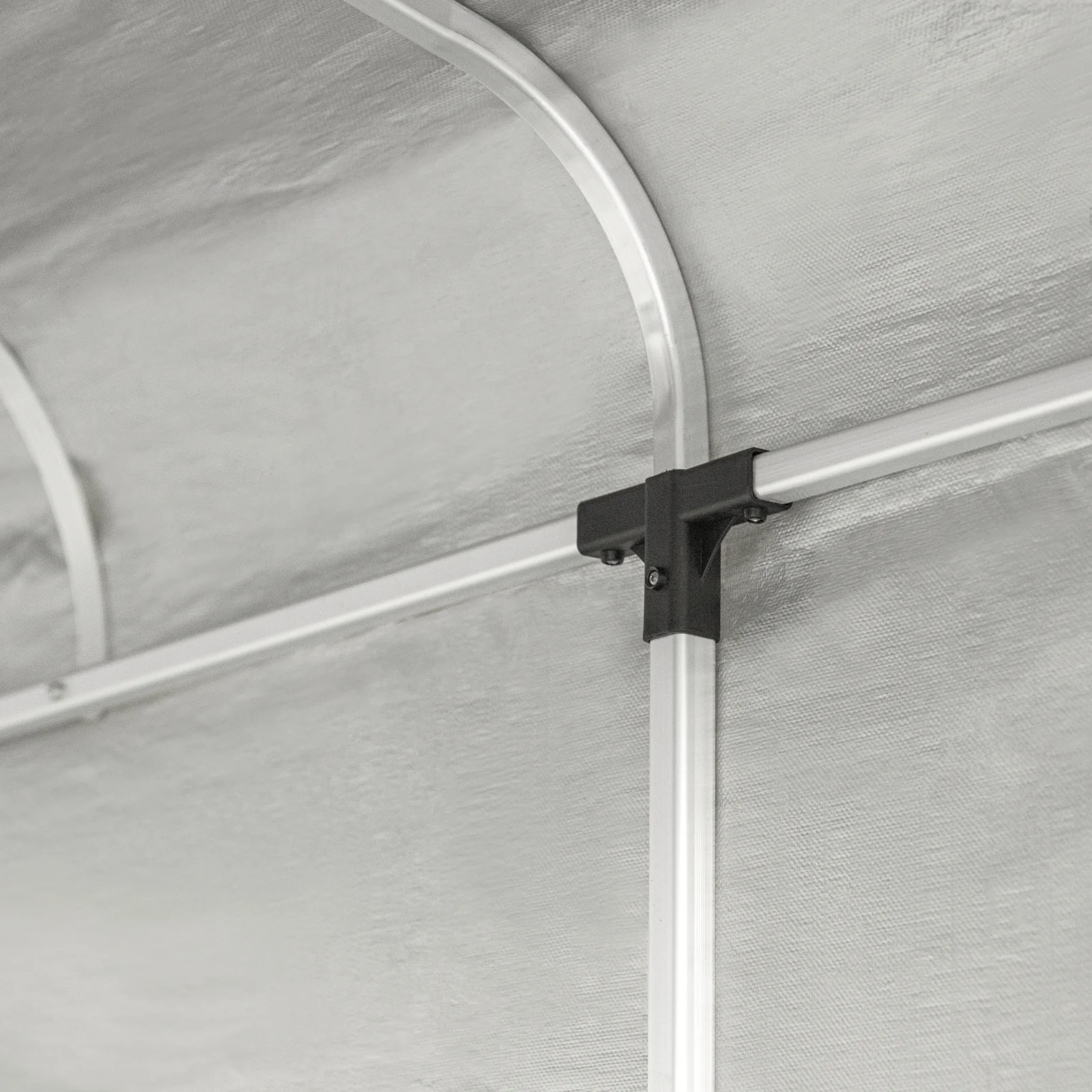 SoBuy KLS11-L Tuinhuis, Waterdichte Tuinopslag, Motor Schuur, Fiets en Gereedschap Garage, Opslagruimte en Bescherming, Zilver, 159x165x219 cm - Image 13