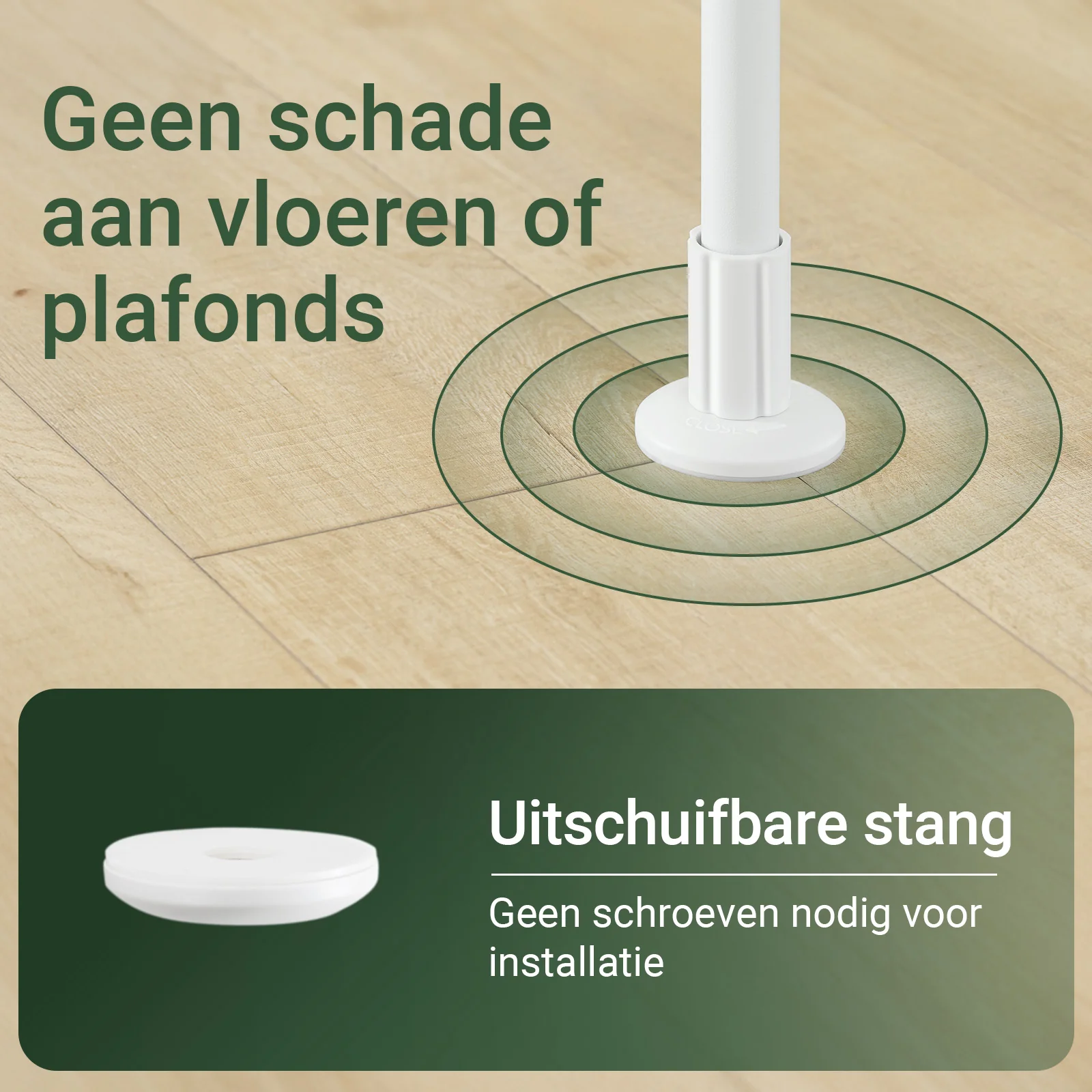 SoBuy KLS17-WN Telescopisch kledingrek, robuuste kledingkast, open verstelbare kledingkast met planken en stangen, wit - Image 5