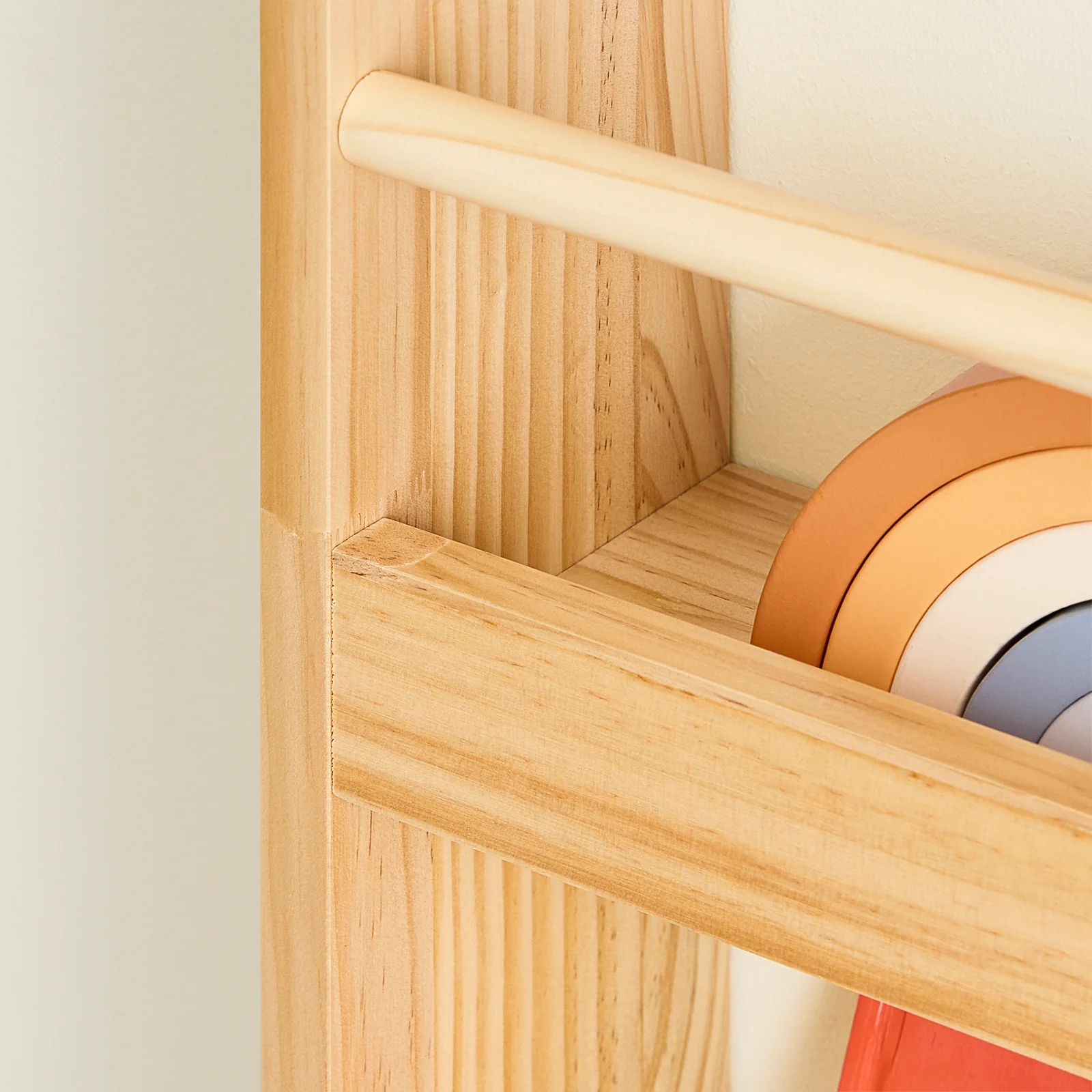 SoBuy KMB08-K-N Boekenkast voor kinderen, 4 niveaus, meubels, speelgoed, boekenkast, opbergkast, plank, slaapkamer, natuur, 60 x 12 x 80 cm - Image 10