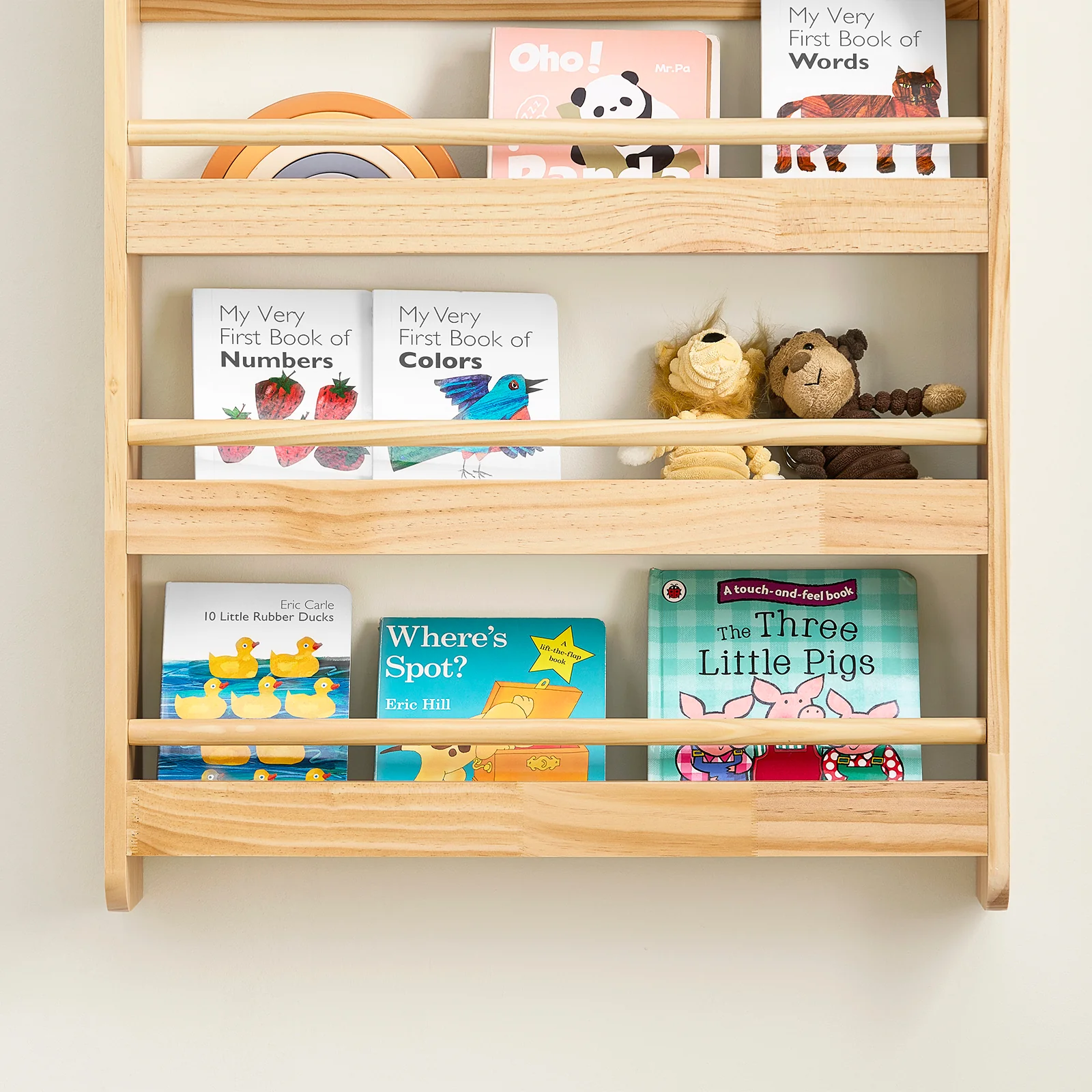 SoBuy KMB08-K-N Boekenkast voor kinderen, 4 niveaus, meubels, speelgoed, boekenkast, opbergkast, plank, slaapkamer, natuur, 60 x 12 x 80 cm - Image 8