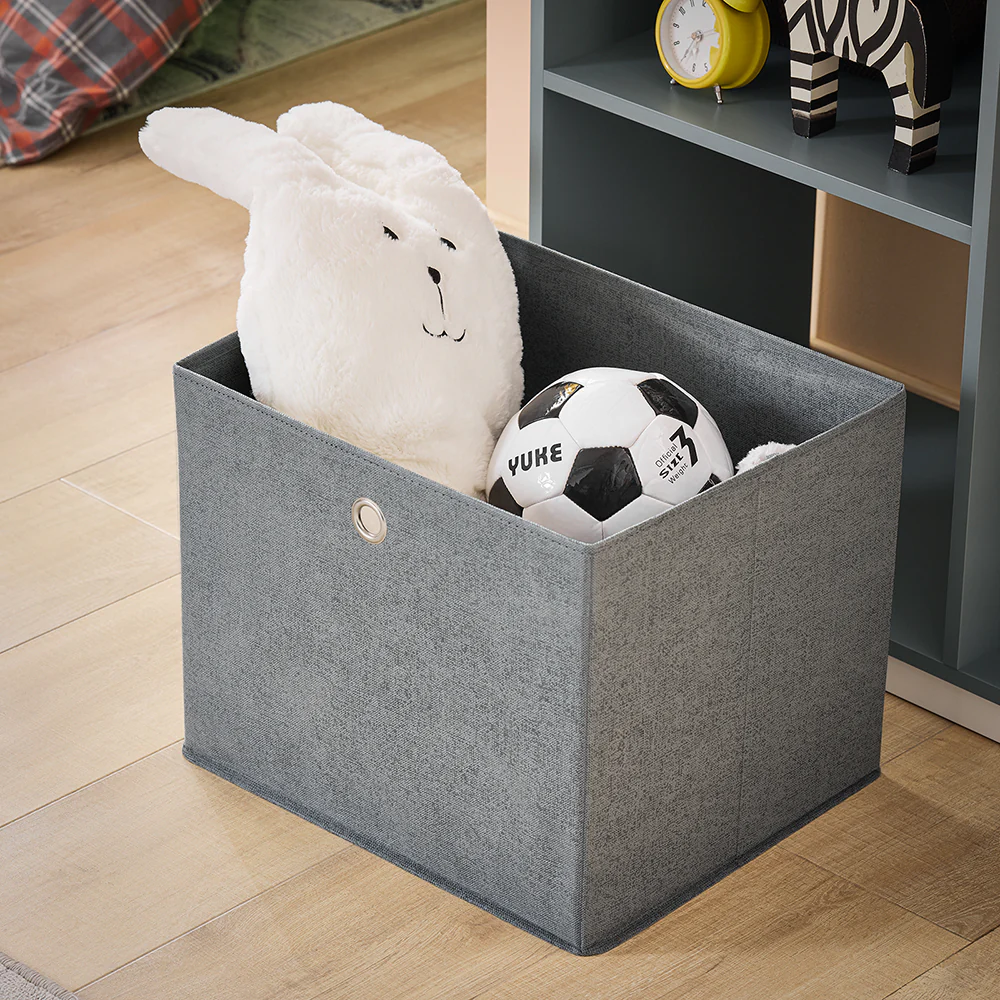 SoBuy KMB40-HG kindergarderobe met 3 haken kledingkast kinderen kinderrek met dozen garderobe - Image 4