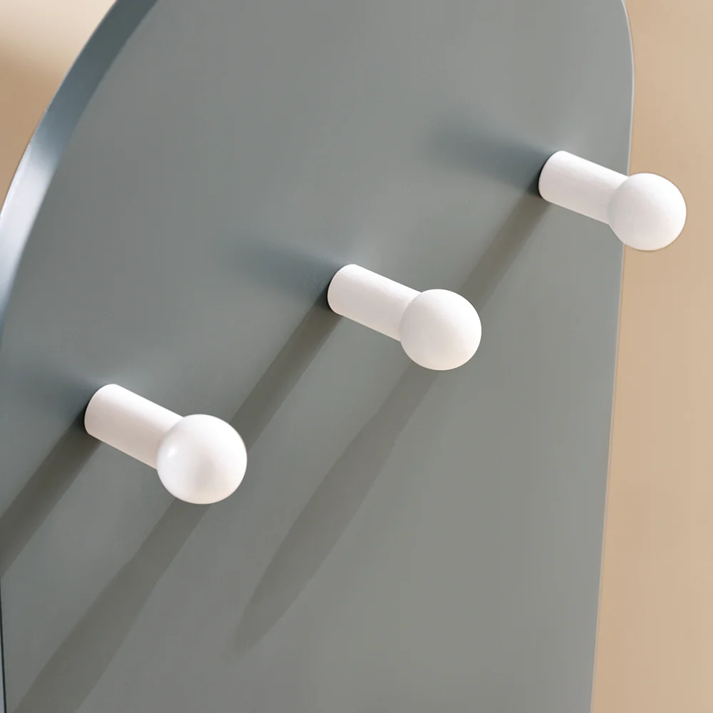 SoBuy KMB40-HG kindergarderobe met 3 haken kledingkast kinderen kinderrek met dozen garderobe - Image 6