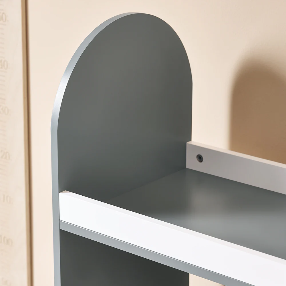 SoBuy KMB40-HG kindergarderobe met 3 haken kledingkast kinderen kinderrek met dozen garderobe - Image 7