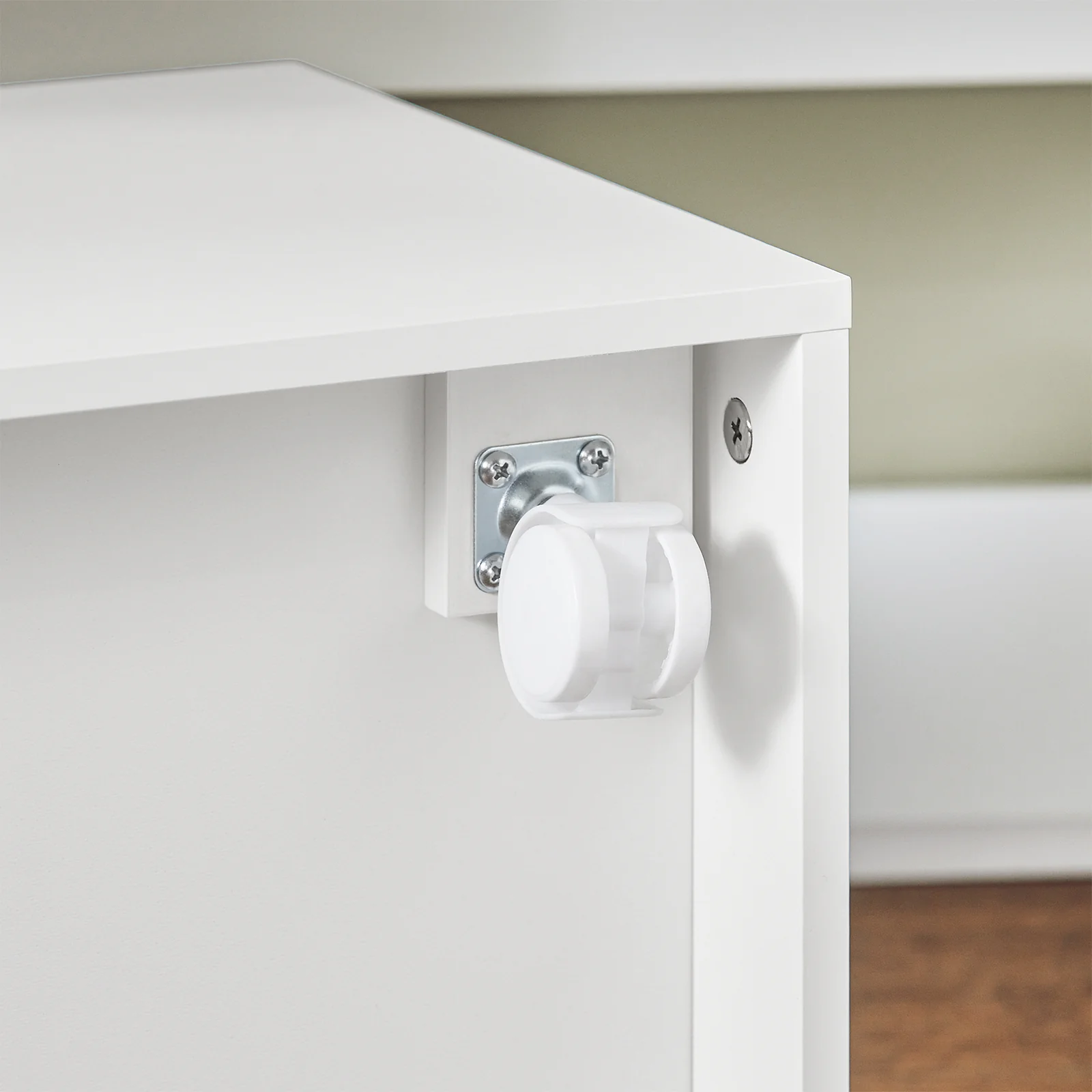 SoBuy KMB71-W Boekenrek voor Kinderen met 2 Manden en 1 Verrijdbaar Compartiment, Boekenkast Kinderen, Boekenplank - Image 13