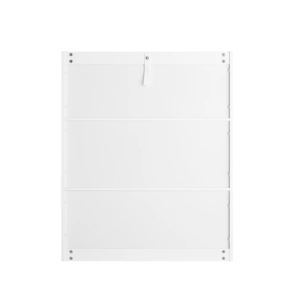 SoBuy KMB83-W Kinderboekenkast met 3 Planken, 2 Open Vakken en 1 Lade op Wielen, Boekenkast voor Kinderen, Boekenplank, Boekenrek, Speelgoedplank - Image 10