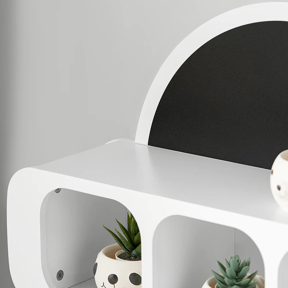 SoBuy KMB86-W Wandplank voor Kinder, Hangende Opbergplank, Kinderkapstok, Boekenplank, Wand Boekenkast - Image 7