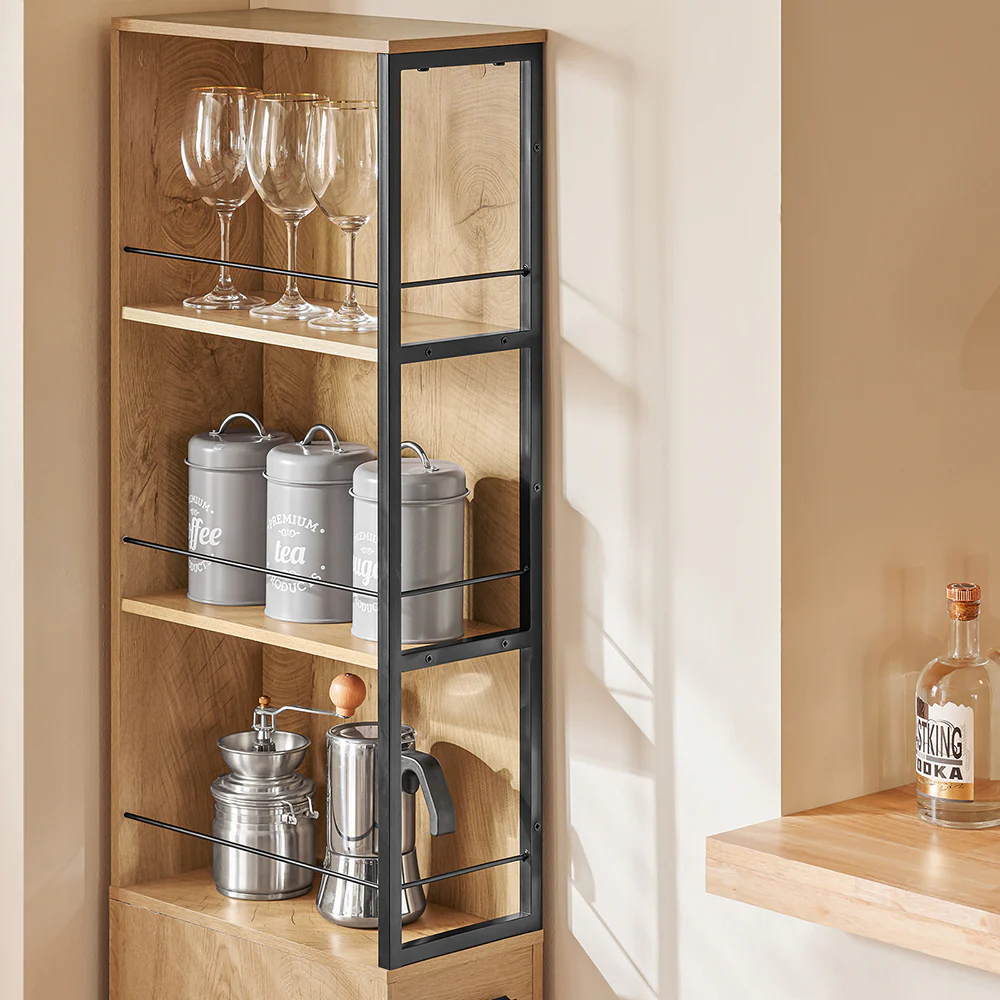 Pre-order SoBuy NSR13-N Mobiele Opslagwagen voor Kleine Ruimtes – Multifunctionele Keuken- en Badkamerwagen met Wielen (20x40x170 cm) - Image 6