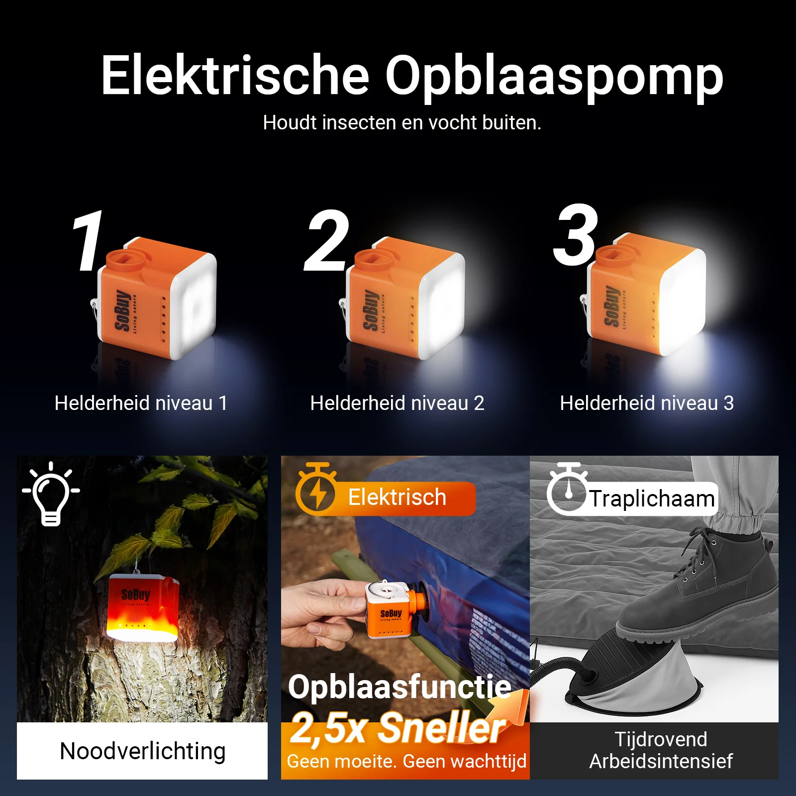 SoBuy OGS32-L-GR | 4-in-1 Tent met opvouwbaar  verhoogd bed, dak, slaapzak, luchtmatras  | Maximale belasting 180 kg | 2 Personen | Groente - Image 6