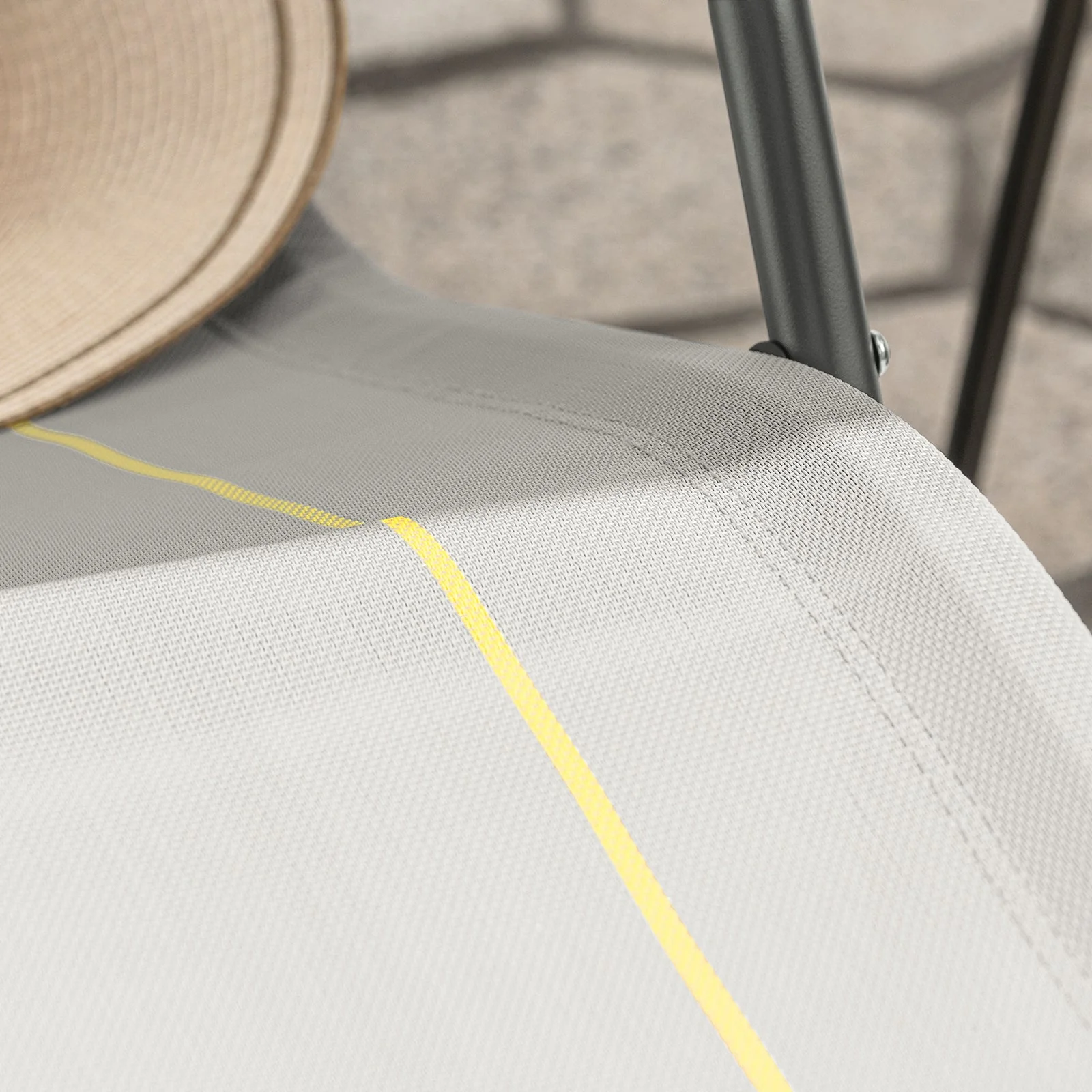 SoBuy OGS47-HG | Ligstoel | Tuinstoel | Swingstoel | Schommelstoel | Ergonomische | met Zijzak | Grijs - Image 10