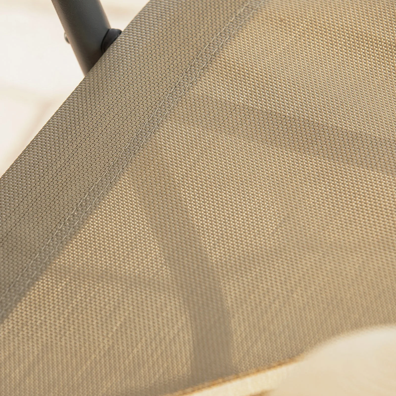 SoBuy OGS47-KA | Ligstoel | Tuinstoel | Swingstoel | Schommelstoel | Ergonomische | met Zijzak | Khaki - Image 9