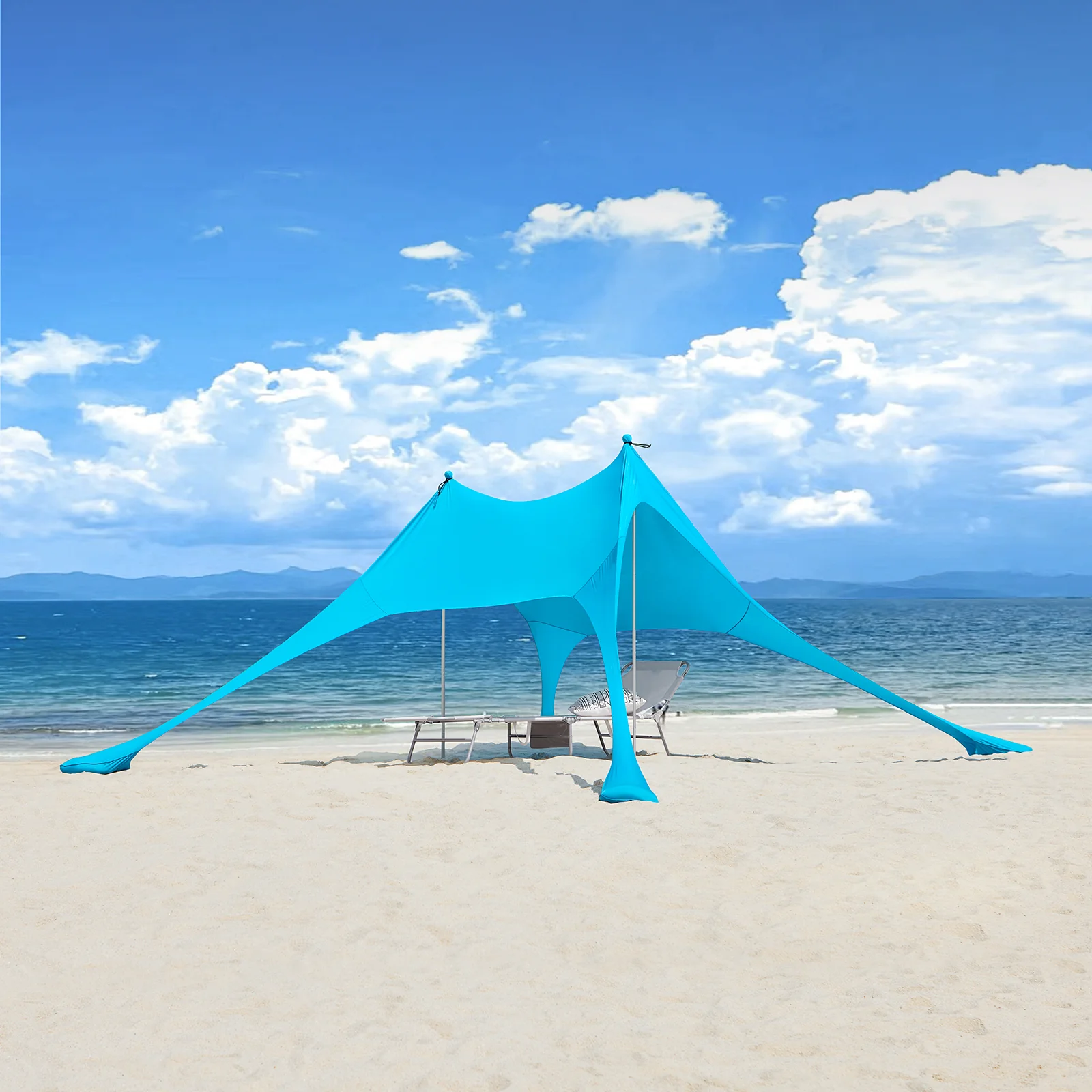 SoBuy OZT01-HB Strand Schuilplaatsen Lycra Polyester Anti UV UPF 30, Draagbare Strandtent, Strandparasol, Strandluifel met Draagtas - Image 4