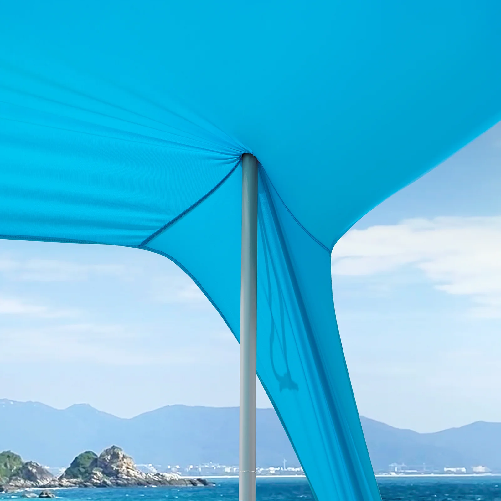 SoBuy OZT02-HB Strand Schuilplaatsen Lycra Polyester Anti UV UPF 30, Draagbare Strandtent, Strandparasol, Strandluifel met Draagtas - Image 6